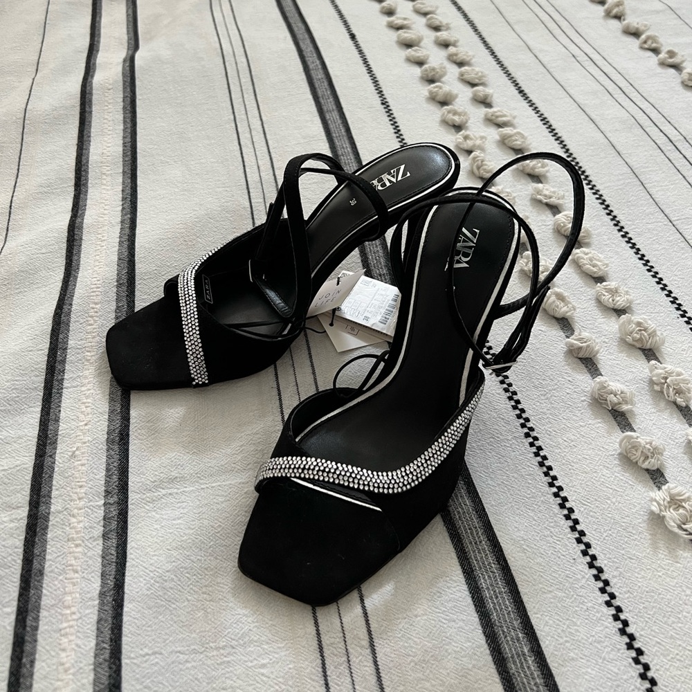 Zara Rhinestone Heels - Picture 2 of 3